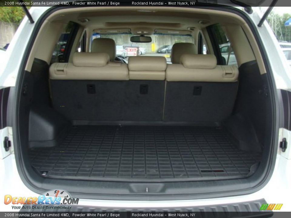 2008 Hyundai Santa Fe Limited 4WD Powder White Pearl / Beige Photo #22