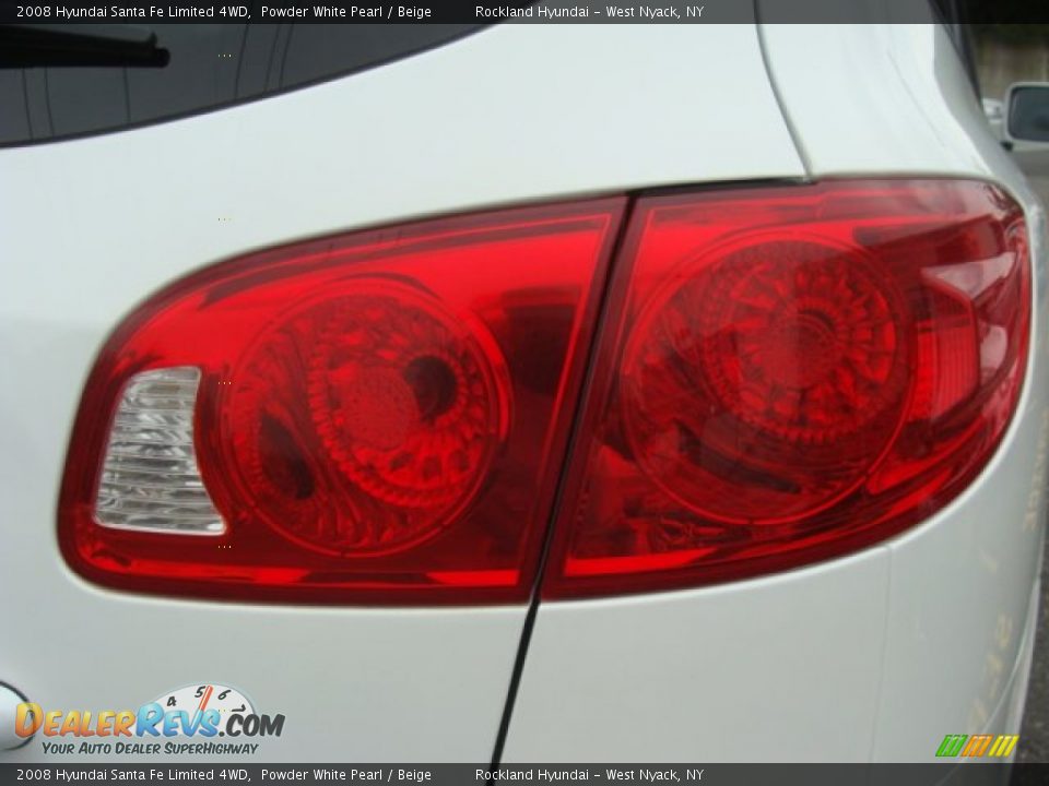 2008 Hyundai Santa Fe Limited 4WD Powder White Pearl / Beige Photo #23
