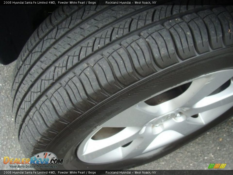 2008 Hyundai Santa Fe Limited 4WD Powder White Pearl / Beige Photo #29