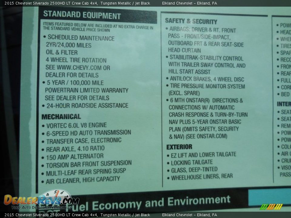 2015 Chevrolet Silverado 2500HD LT Crew Cab 4x4 Tungsten Metallic / Jet Black Photo #19