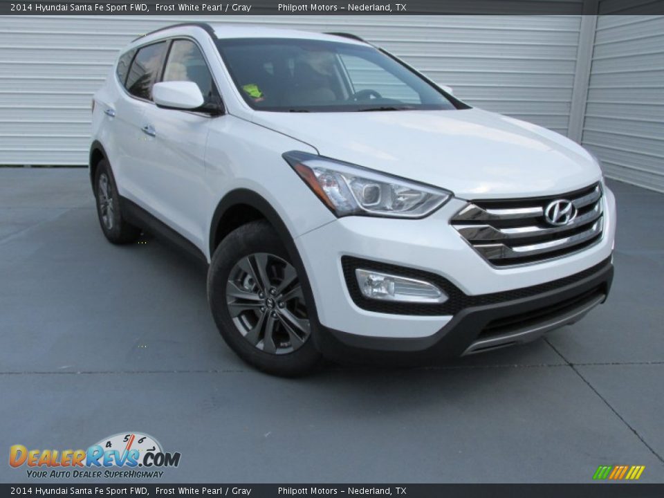 2014 Hyundai Santa Fe Sport FWD Frost White Pearl / Gray Photo #1