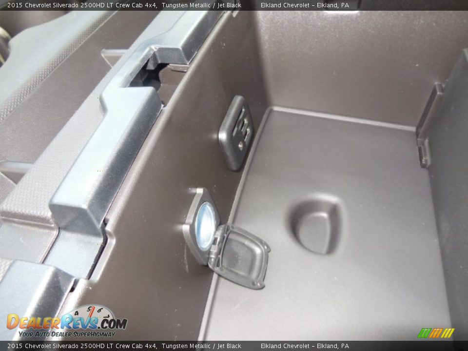 2015 Chevrolet Silverado 2500HD LT Crew Cab 4x4 Tungsten Metallic / Jet Black Photo #36