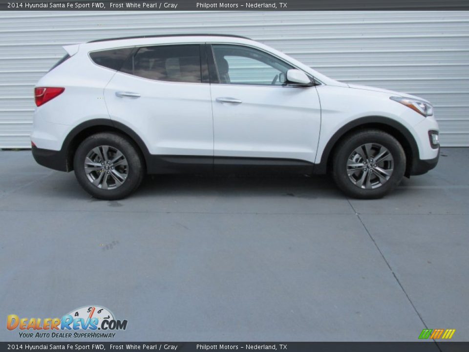 2014 Hyundai Santa Fe Sport FWD Frost White Pearl / Gray Photo #3