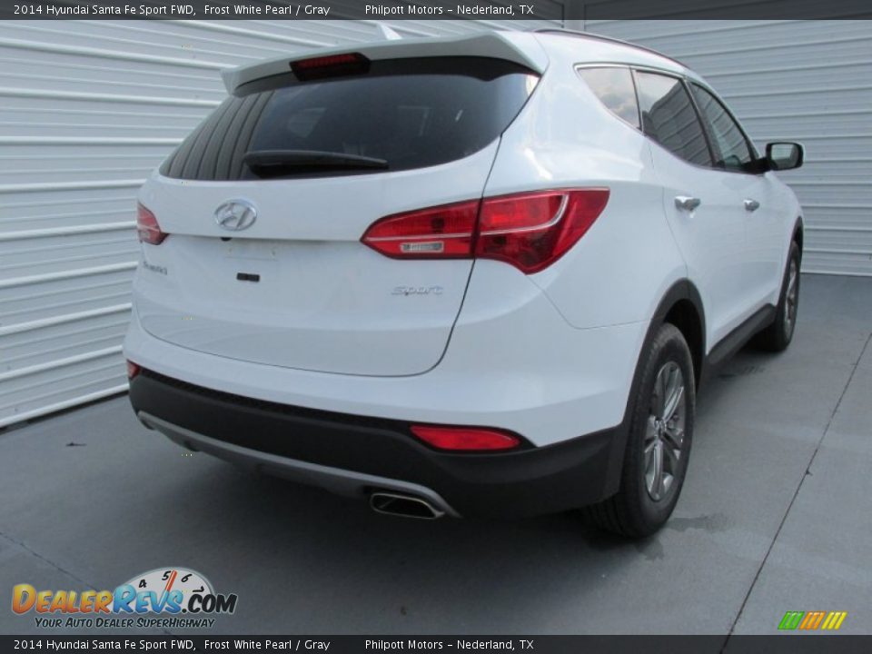 2014 Hyundai Santa Fe Sport FWD Frost White Pearl / Gray Photo #4