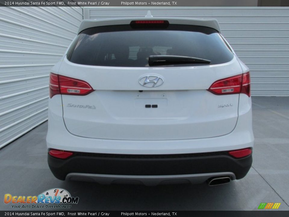 2014 Hyundai Santa Fe Sport FWD Frost White Pearl / Gray Photo #5