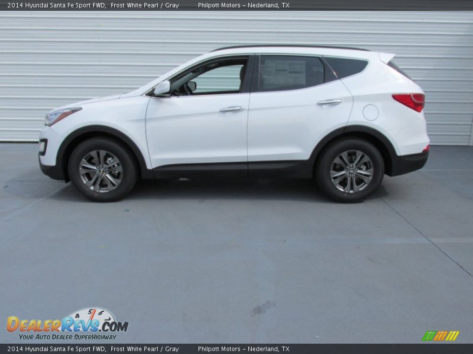 2014 Hyundai Santa Fe Sport FWD Frost White Pearl / Gray Photo #6