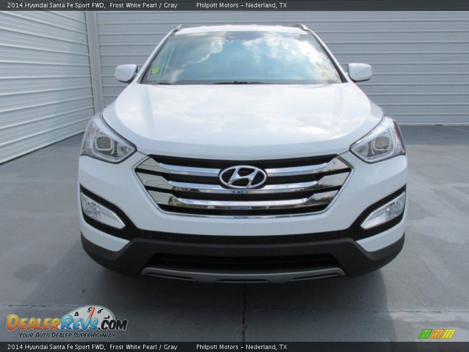 2014 Hyundai Santa Fe Sport FWD Frost White Pearl / Gray Photo #8