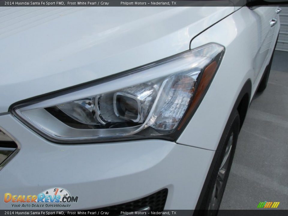 2014 Hyundai Santa Fe Sport FWD Frost White Pearl / Gray Photo #9