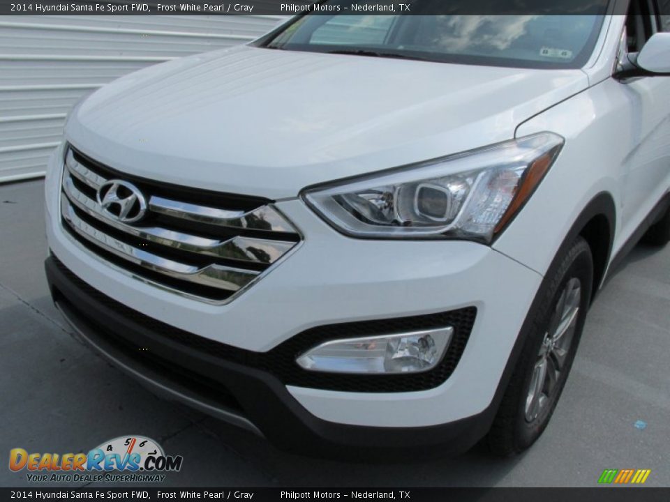 2014 Hyundai Santa Fe Sport FWD Frost White Pearl / Gray Photo #10