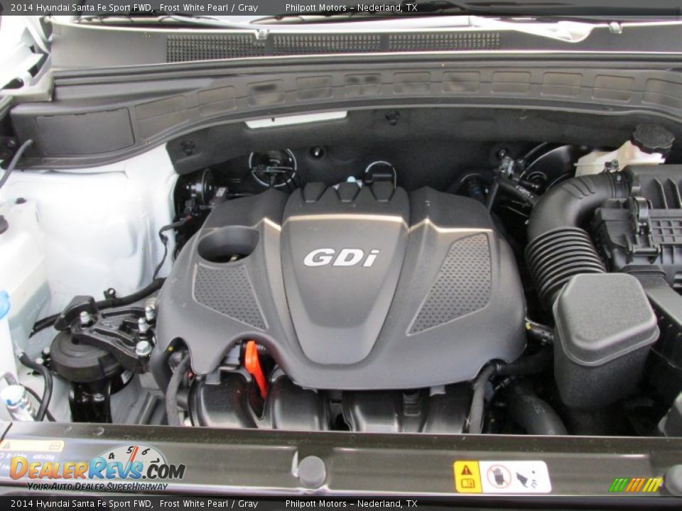 2014 Hyundai Santa Fe Sport FWD Frost White Pearl / Gray Photo #15