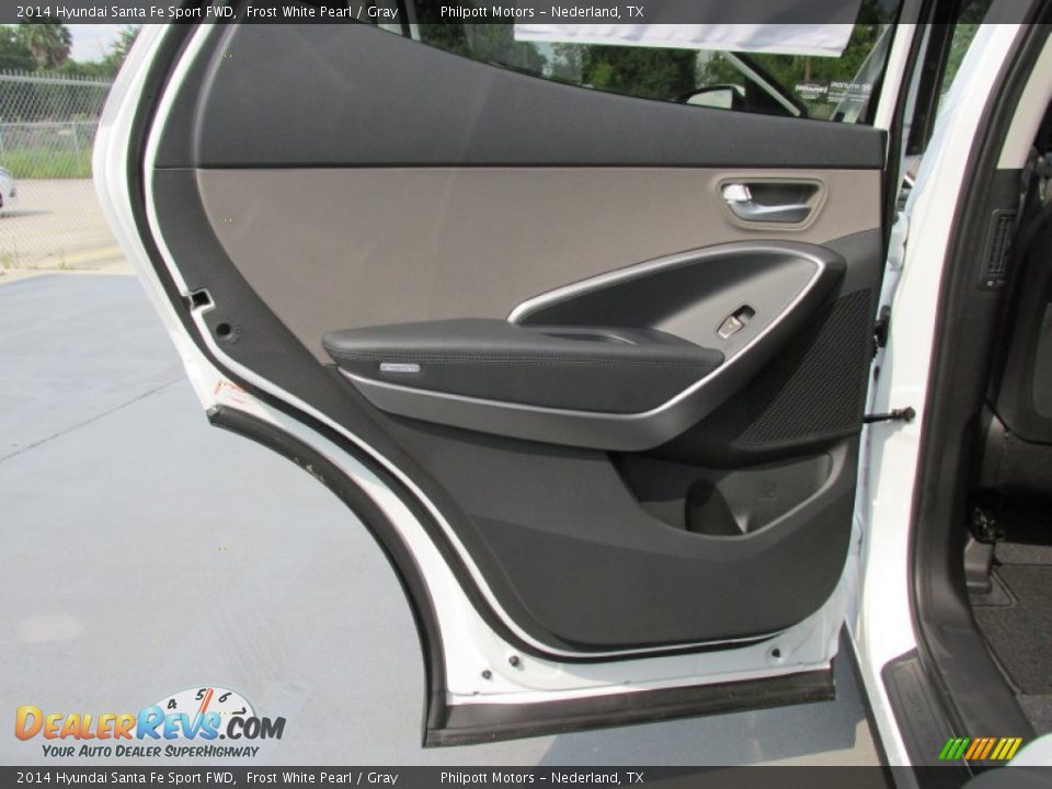 2014 Hyundai Santa Fe Sport FWD Frost White Pearl / Gray Photo #18