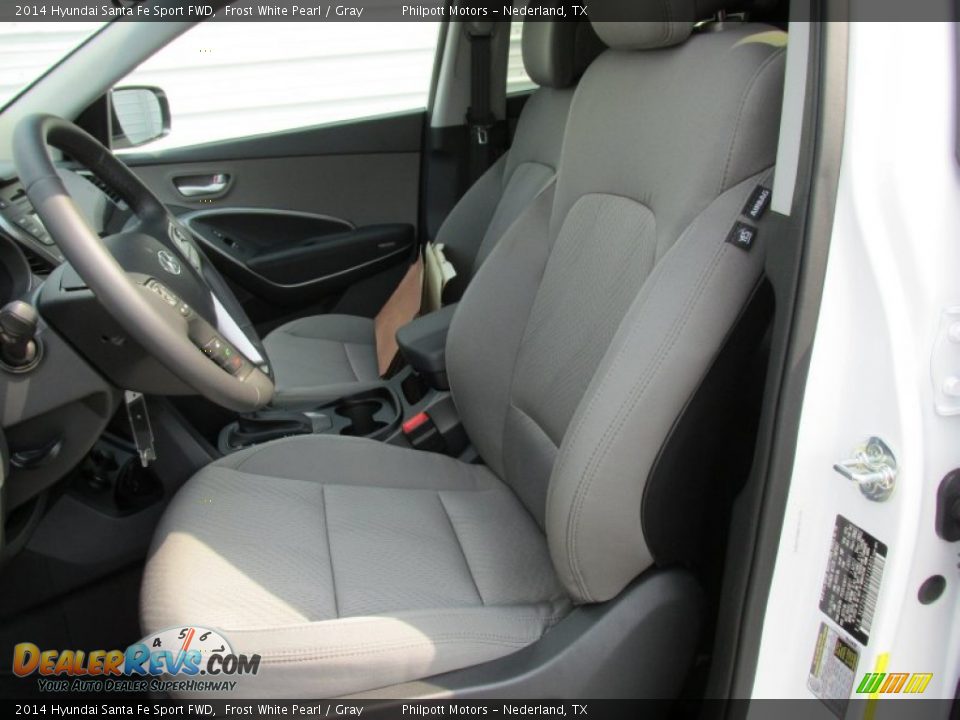 2014 Hyundai Santa Fe Sport FWD Frost White Pearl / Gray Photo #22
