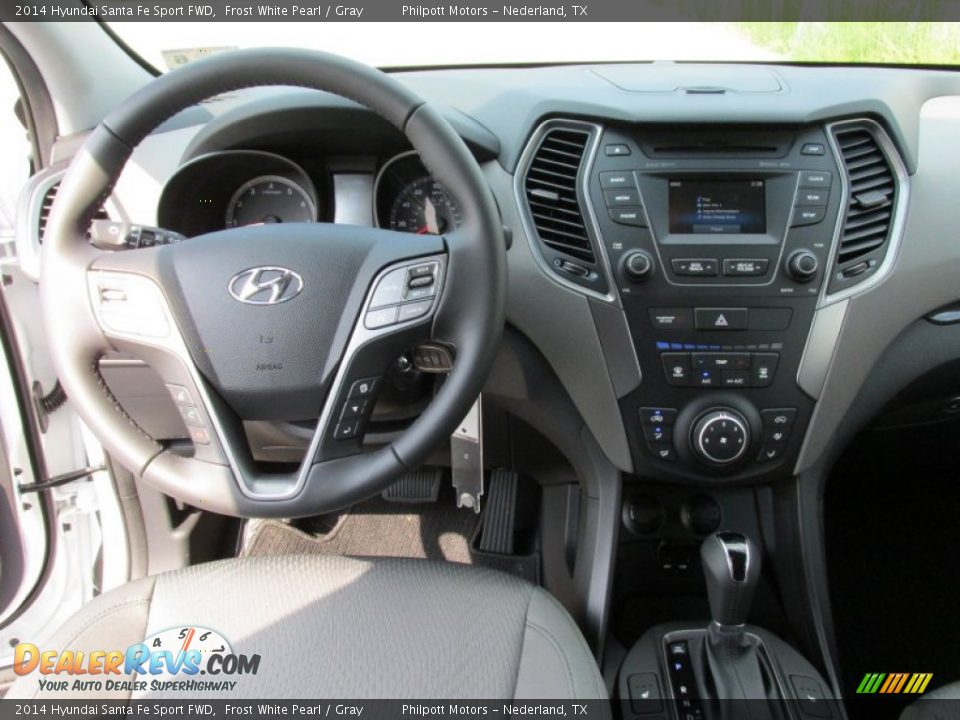 2014 Hyundai Santa Fe Sport FWD Frost White Pearl / Gray Photo #24