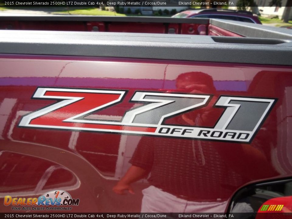 2015 Chevrolet Silverado 2500HD LTZ Double Cab 4x4 Deep Ruby Metallic / Cocoa/Dune Photo #10