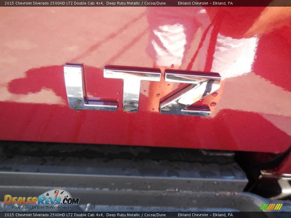 2015 Chevrolet Silverado 2500HD LTZ Double Cab 4x4 Deep Ruby Metallic / Cocoa/Dune Photo #13