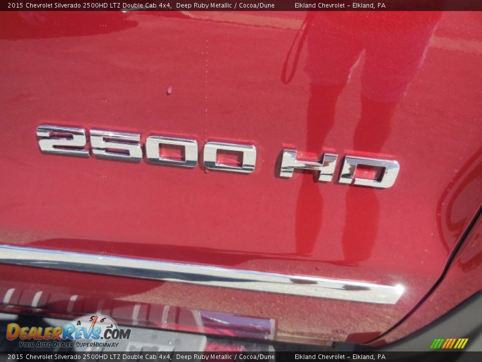 2015 Chevrolet Silverado 2500HD LTZ Double Cab 4x4 Deep Ruby Metallic / Cocoa/Dune Photo #19