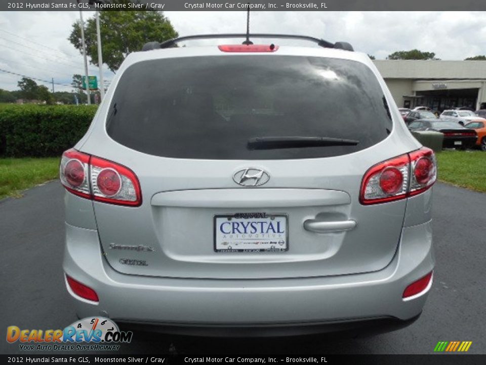 2012 Hyundai Santa Fe GLS Moonstone Silver / Gray Photo #8
