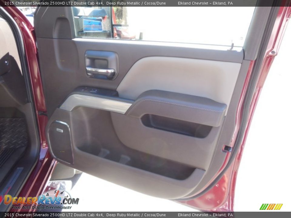 2015 Chevrolet Silverado 2500HD LTZ Double Cab 4x4 Deep Ruby Metallic / Cocoa/Dune Photo #25