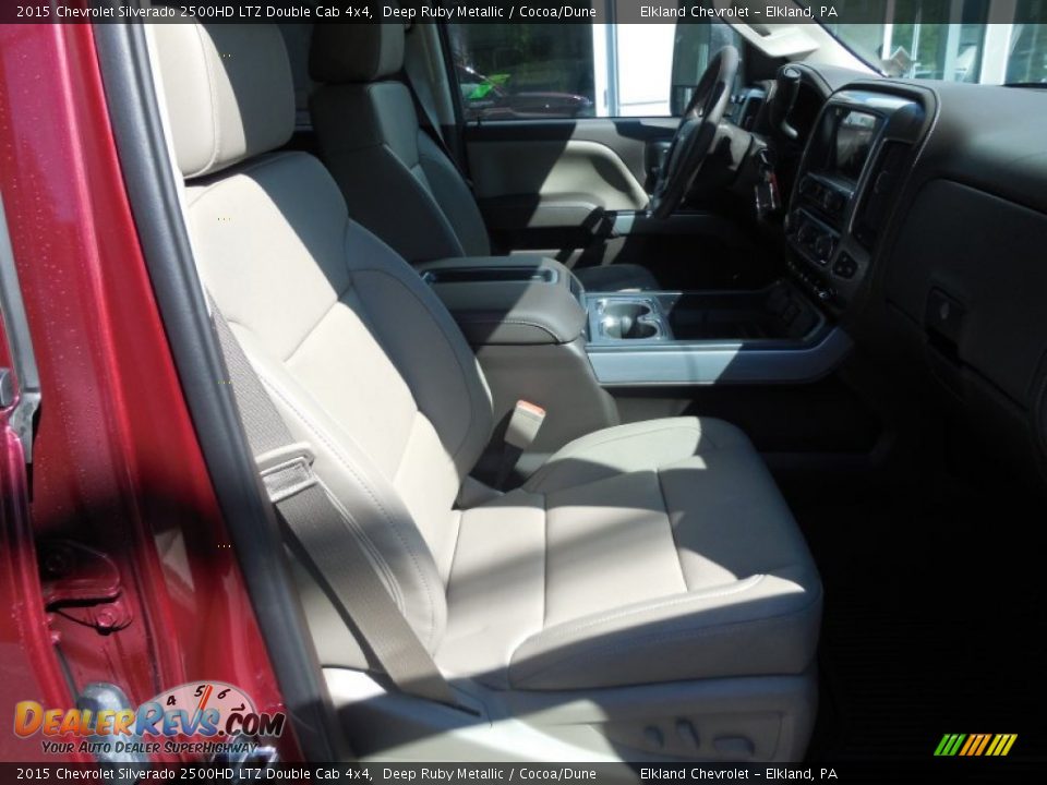 2015 Chevrolet Silverado 2500HD LTZ Double Cab 4x4 Deep Ruby Metallic / Cocoa/Dune Photo #26