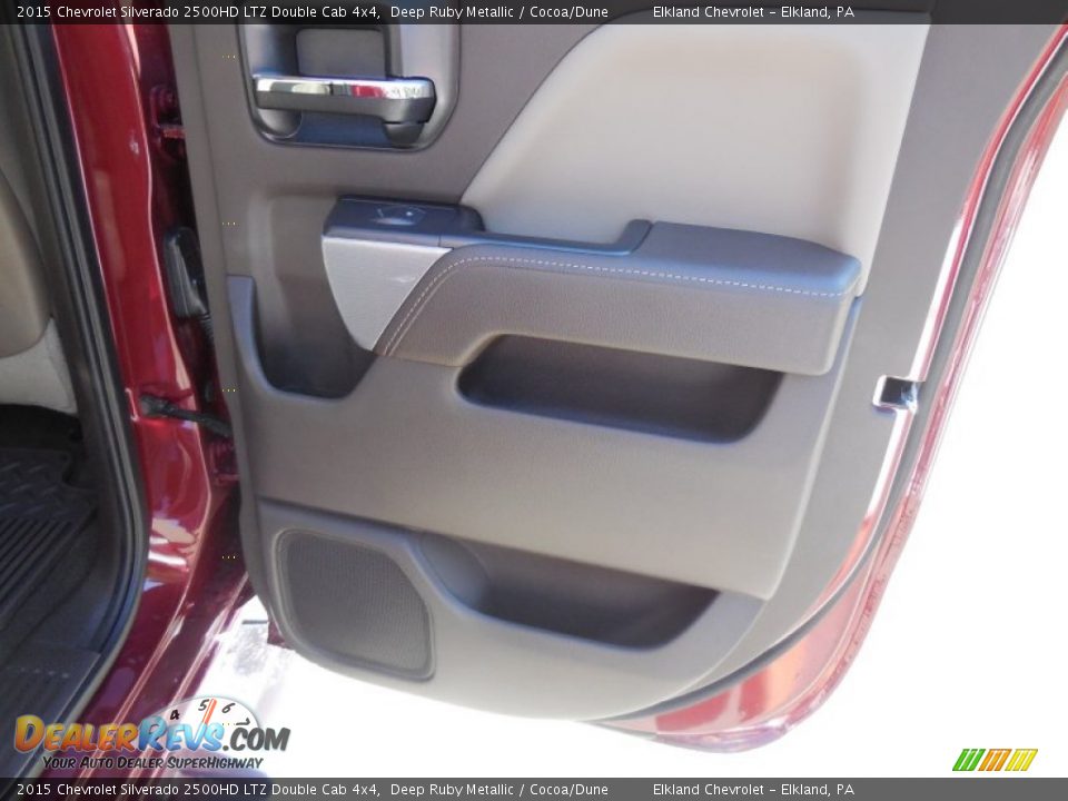 2015 Chevrolet Silverado 2500HD LTZ Double Cab 4x4 Deep Ruby Metallic / Cocoa/Dune Photo #28