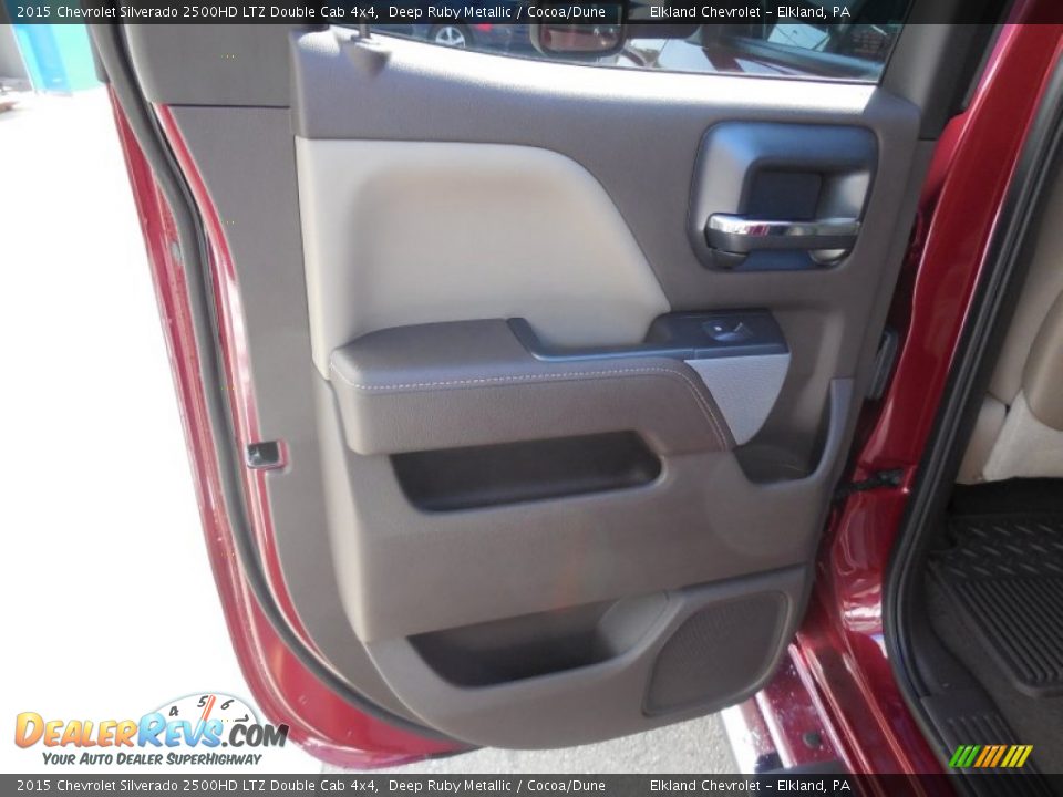 2015 Chevrolet Silverado 2500HD LTZ Double Cab 4x4 Deep Ruby Metallic / Cocoa/Dune Photo #31
