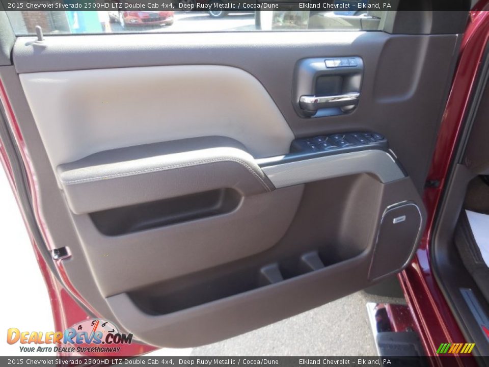2015 Chevrolet Silverado 2500HD LTZ Double Cab 4x4 Deep Ruby Metallic / Cocoa/Dune Photo #34