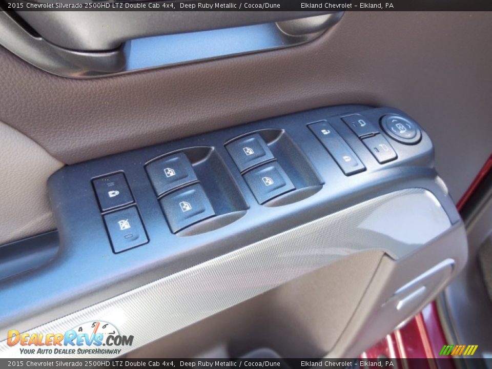 2015 Chevrolet Silverado 2500HD LTZ Double Cab 4x4 Deep Ruby Metallic / Cocoa/Dune Photo #36