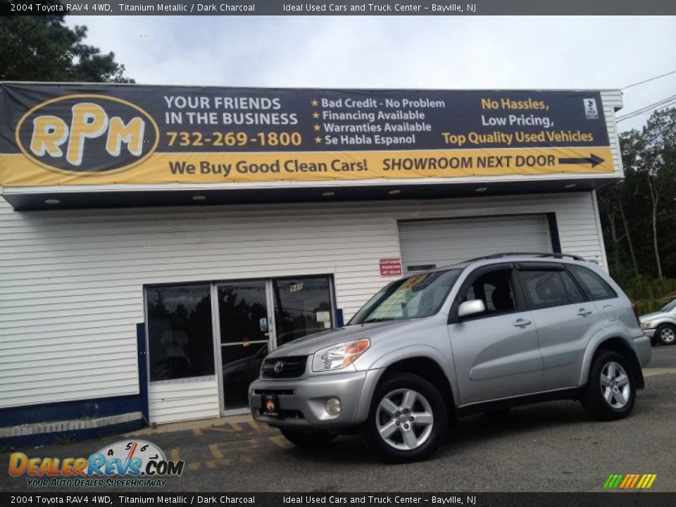 2004 Toyota RAV4 4WD Titanium Metallic / Dark Charcoal Photo #1