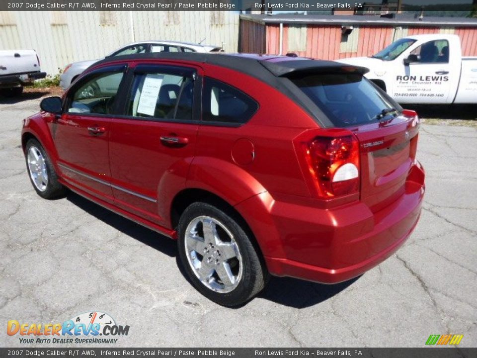 2007 Dodge Caliber R/T AWD Inferno Red Crystal Pearl / Pastel Pebble Beige Photo #6