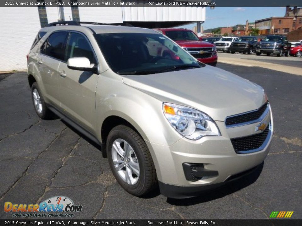 2015 Chevrolet Equinox LT AWD Champagne Silver Metallic / Jet Black Photo #2