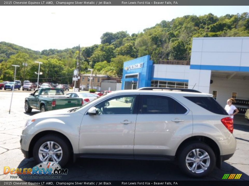 2015 Chevrolet Equinox LT AWD Champagne Silver Metallic / Jet Black Photo #5