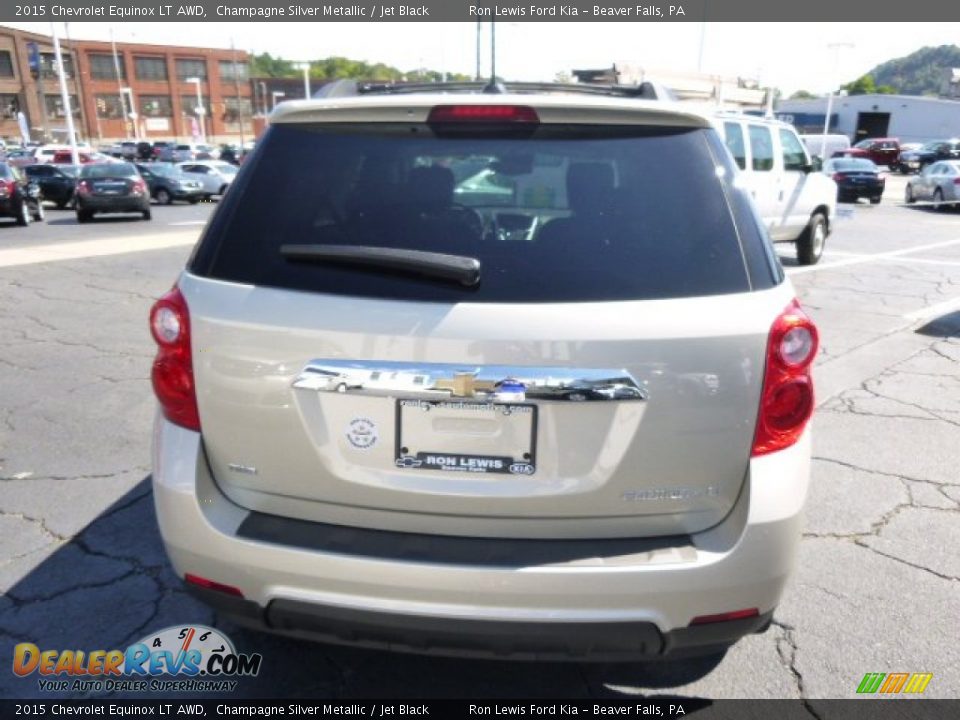 2015 Chevrolet Equinox LT AWD Champagne Silver Metallic / Jet Black Photo #7