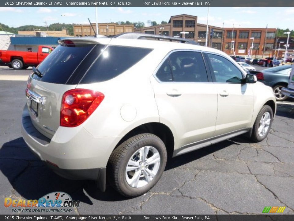 2015 Chevrolet Equinox LT AWD Champagne Silver Metallic / Jet Black Photo #8