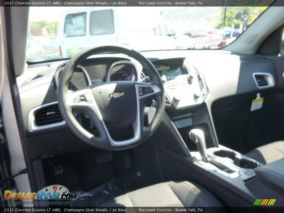 2015 Chevrolet Equinox LT AWD Champagne Silver Metallic / Jet Black Photo #14