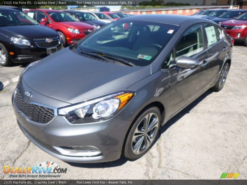 2015 Kia Forte EX Graphite Steel / Black Photo #4