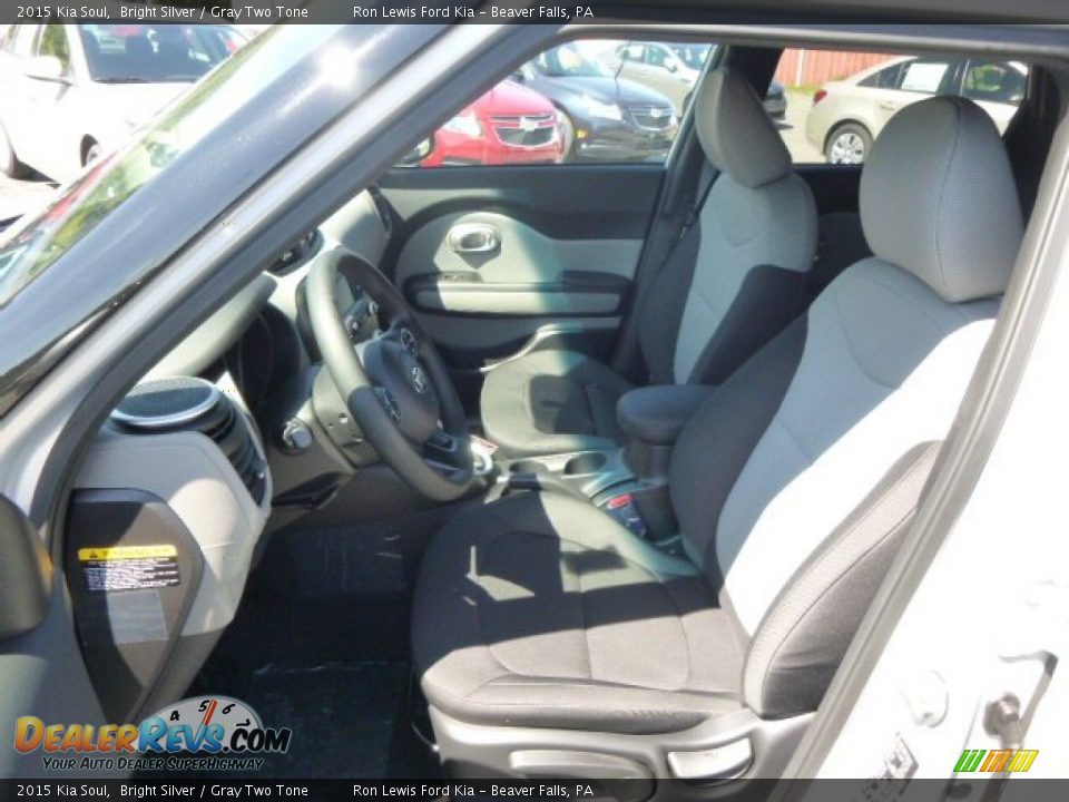 2015 Kia Soul Bright Silver / Gray Two Tone Photo #10