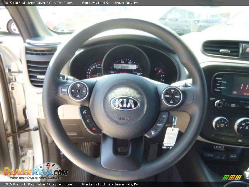 2015 Kia Soul Bright Silver / Gray Two Tone Photo #19