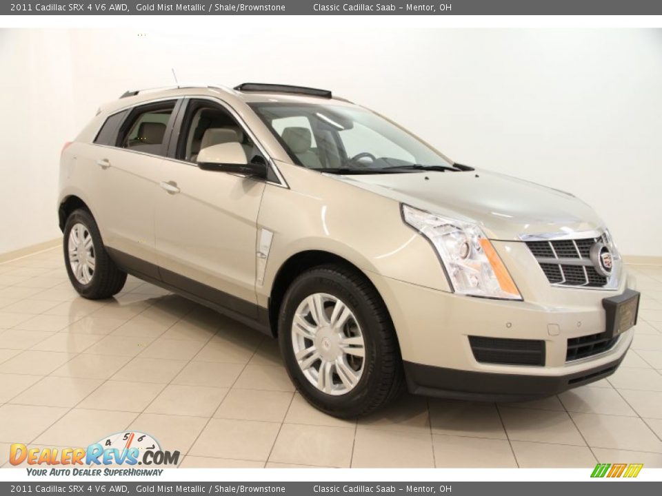 2011 Cadillac SRX 4 V6 AWD Gold Mist Metallic / Shale/Brownstone Photo #1
