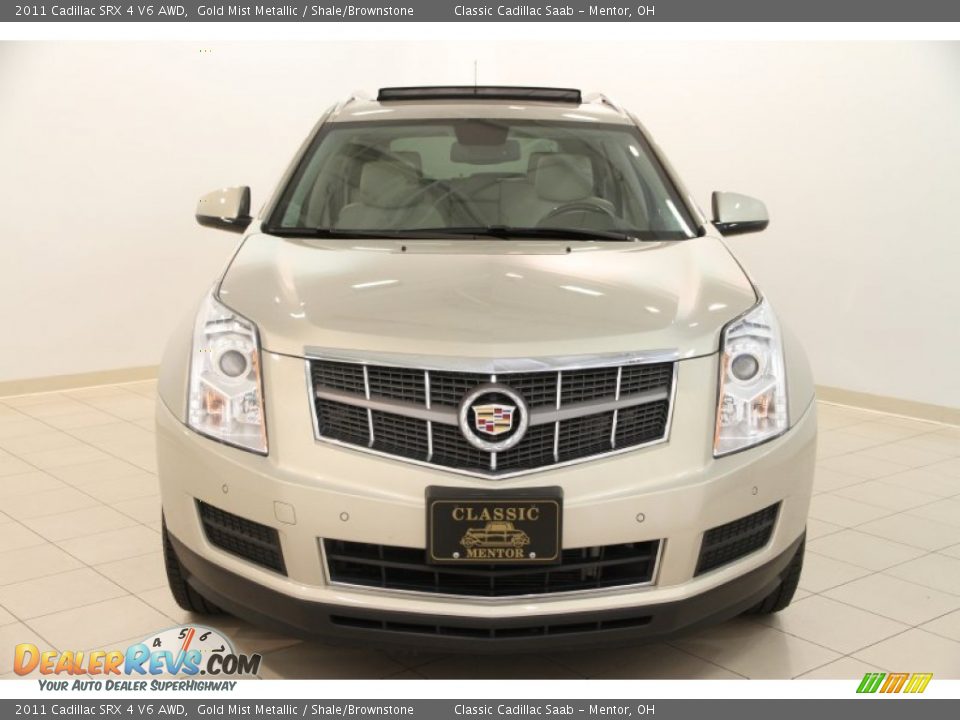 2011 Cadillac SRX 4 V6 AWD Gold Mist Metallic / Shale/Brownstone Photo #2