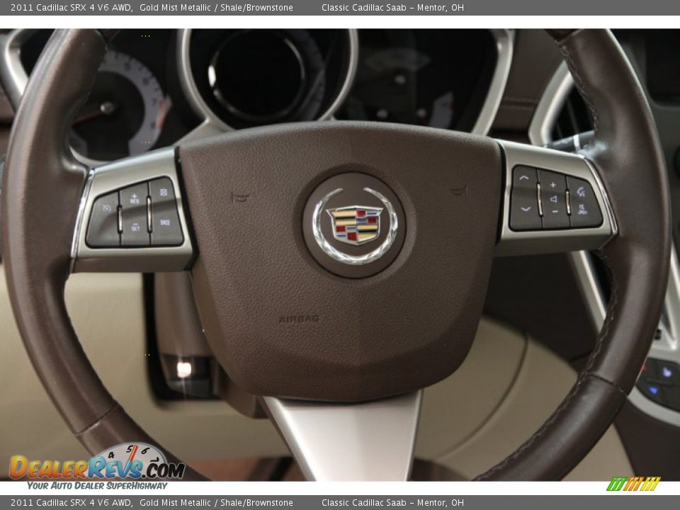 2011 Cadillac SRX 4 V6 AWD Gold Mist Metallic / Shale/Brownstone Photo #6