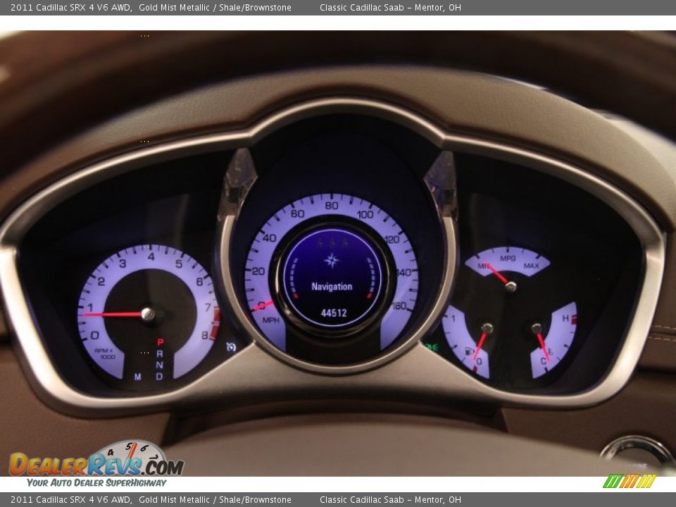 2011 Cadillac SRX 4 V6 AWD Gold Mist Metallic / Shale/Brownstone Photo #7