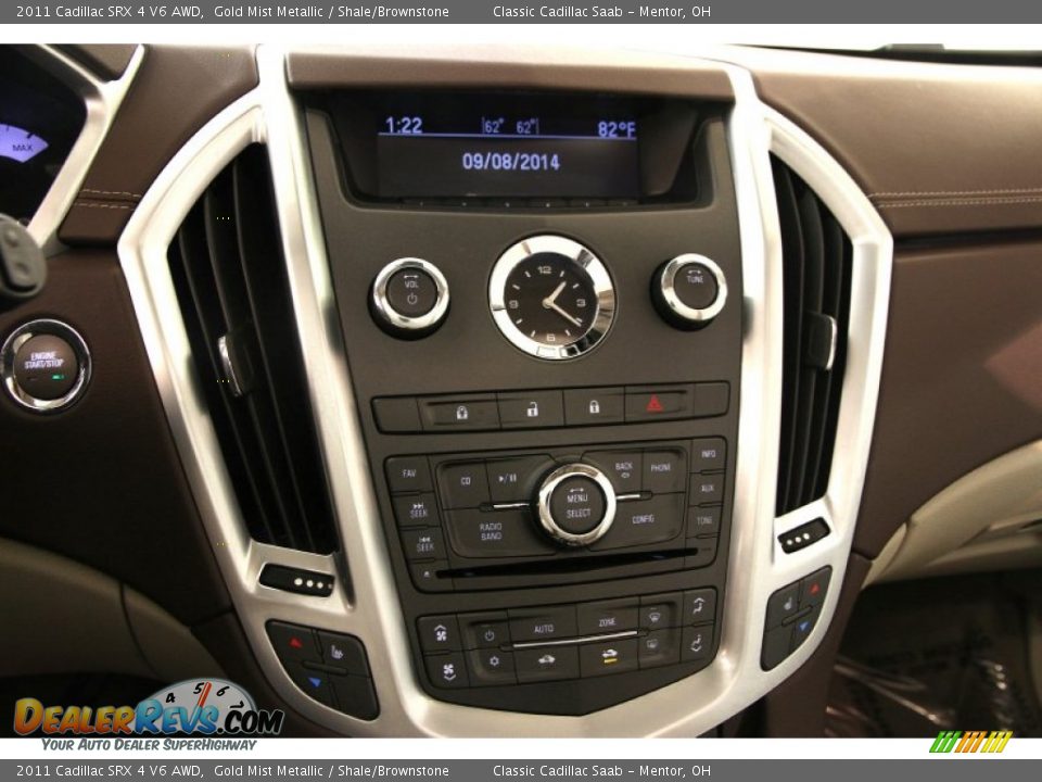 2011 Cadillac SRX 4 V6 AWD Gold Mist Metallic / Shale/Brownstone Photo #9