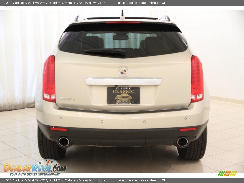 2011 Cadillac SRX 4 V6 AWD Gold Mist Metallic / Shale/Brownstone Photo #14