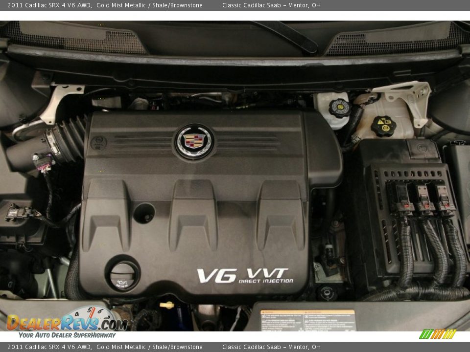 2011 Cadillac SRX 4 V6 AWD Gold Mist Metallic / Shale/Brownstone Photo #15