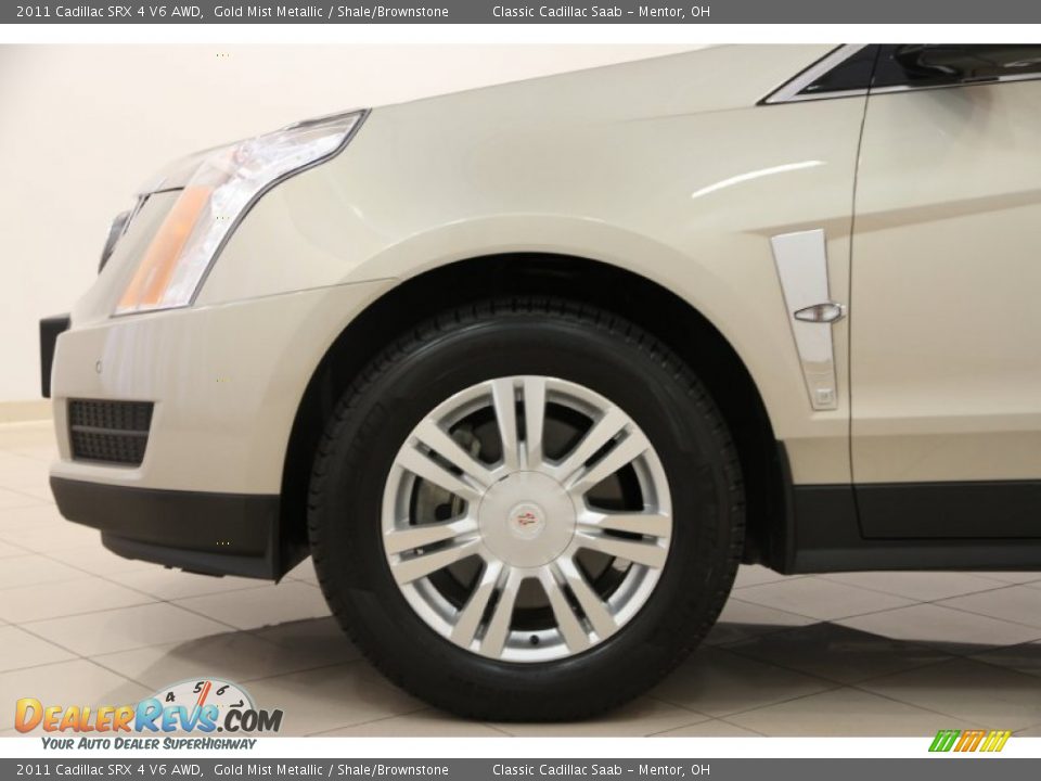 2011 Cadillac SRX 4 V6 AWD Gold Mist Metallic / Shale/Brownstone Photo #16