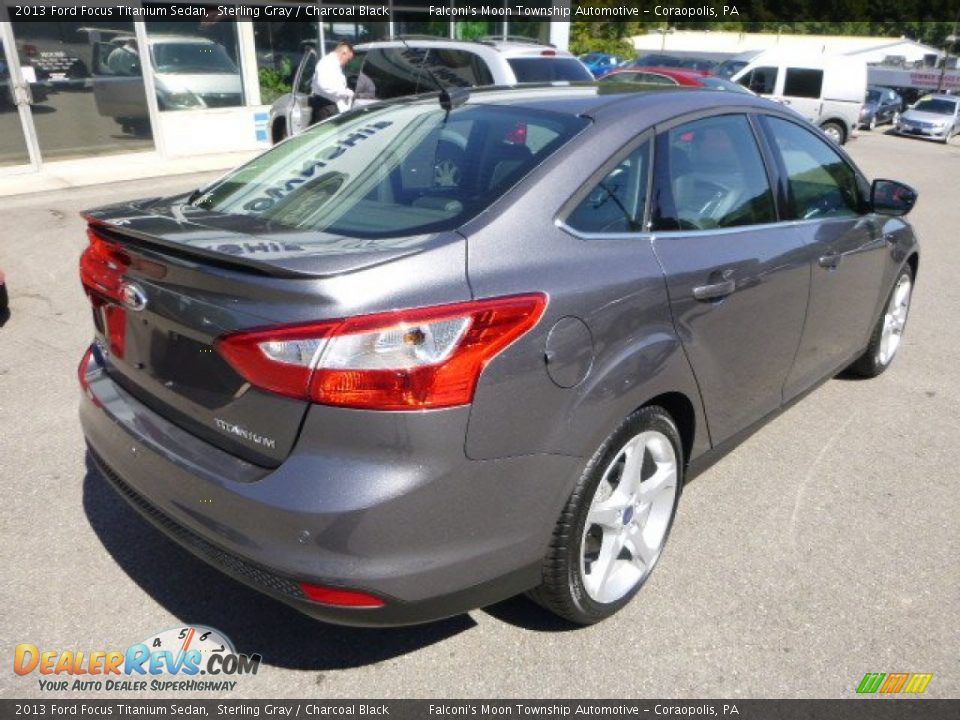 2013 Ford Focus Titanium Sedan Sterling Gray / Charcoal Black Photo #2
