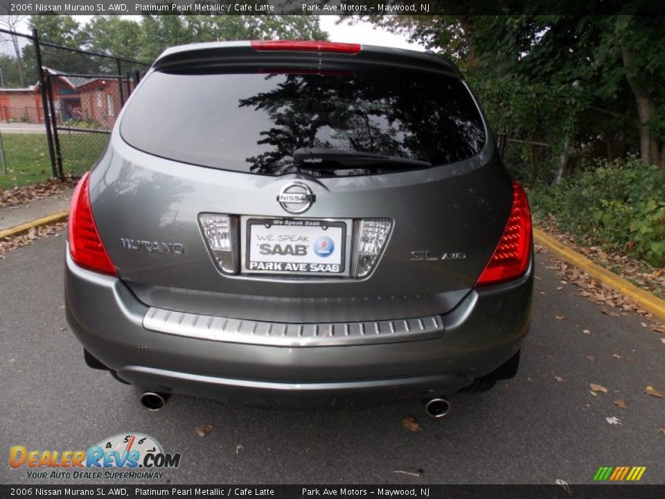 2006 Nissan Murano SL AWD Platinum Pearl Metallic / Cafe Latte Photo #4