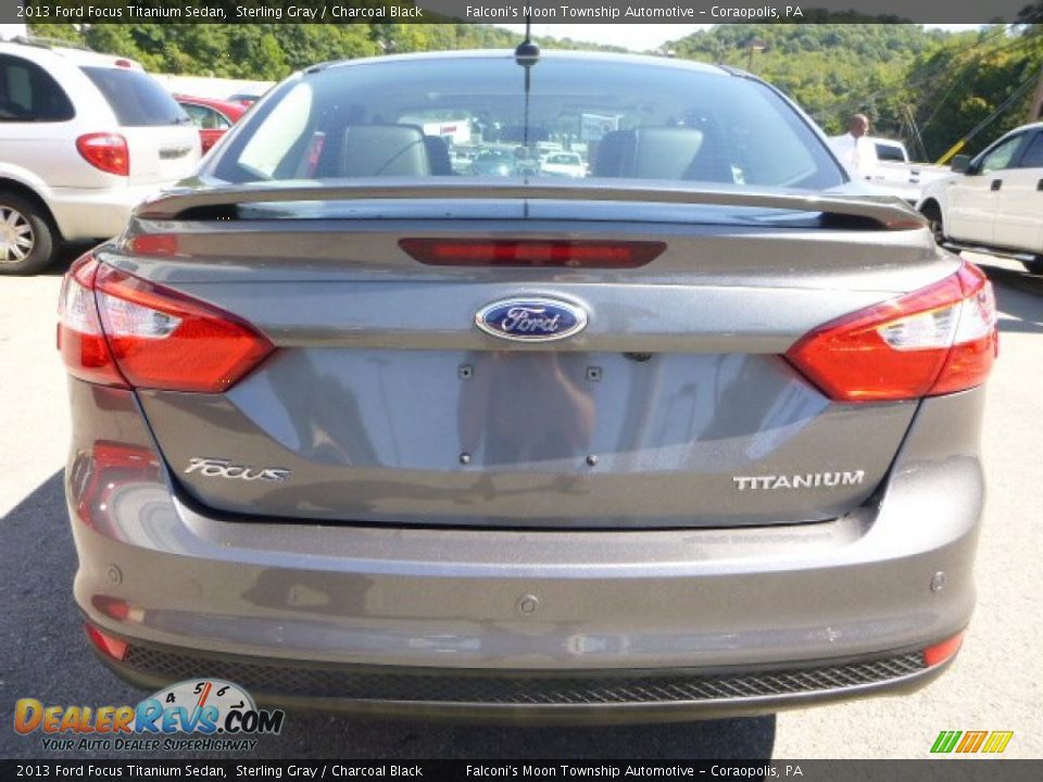 2013 Ford Focus Titanium Sedan Sterling Gray / Charcoal Black Photo #3