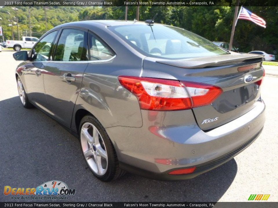 2013 Ford Focus Titanium Sedan Sterling Gray / Charcoal Black Photo #4