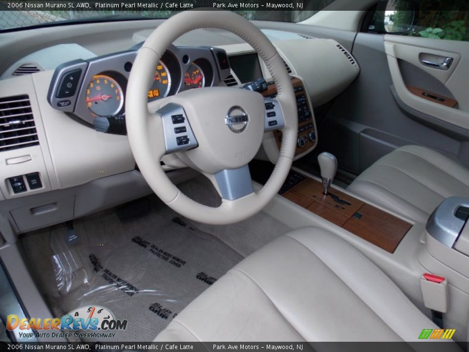 2006 Nissan Murano SL AWD Platinum Pearl Metallic / Cafe Latte Photo #10